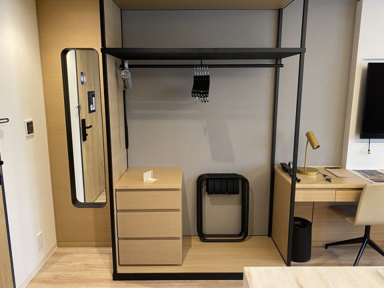 クローゼットはニオイが篭りにくいオープンタイプ