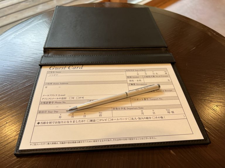 チェックイン表