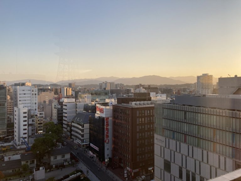 窓から見た風景