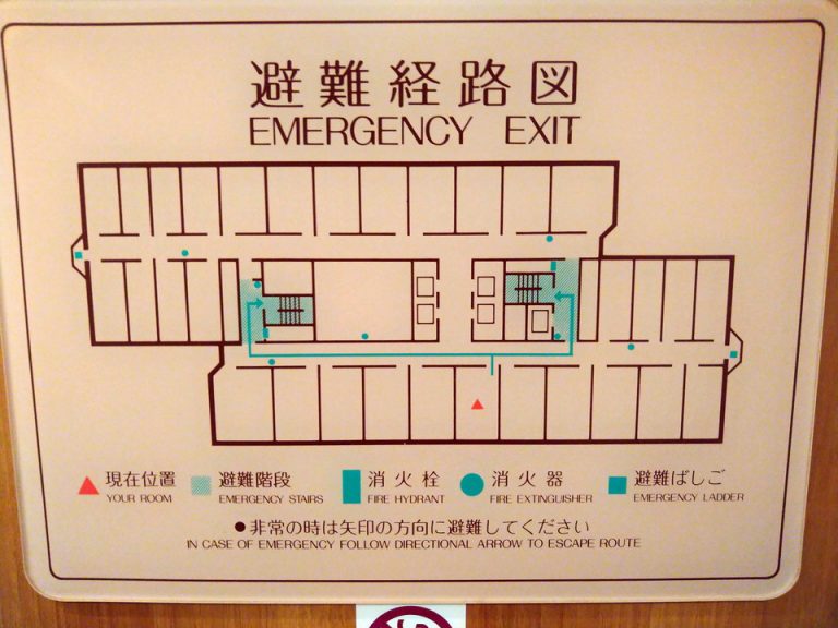 客室階案内図