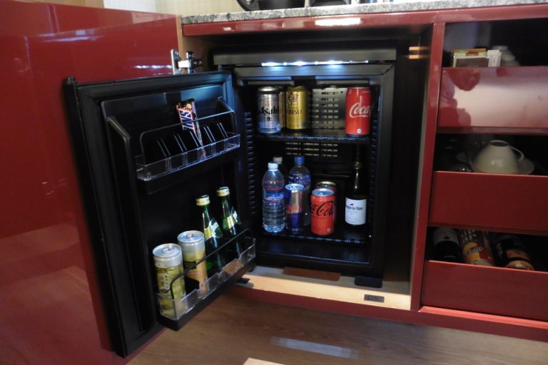 冷蔵庫にはあらかじめ飲み物があります