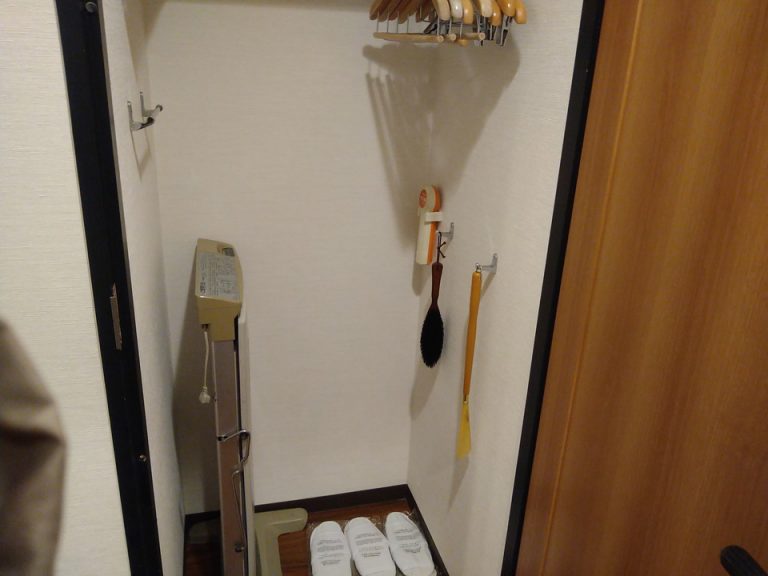 クローゼット外観(開けた状態).右のドアはクローゼットのドアにもなりますJPG
