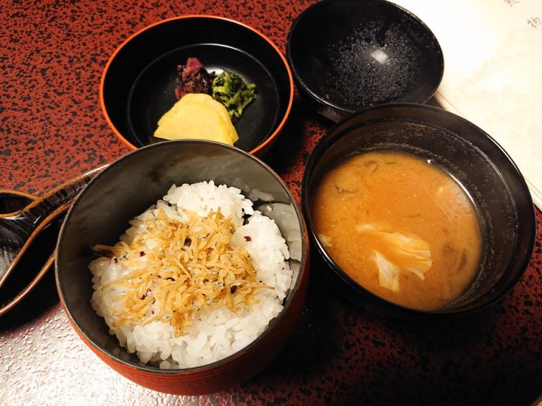 夕食6ご飯とおしる