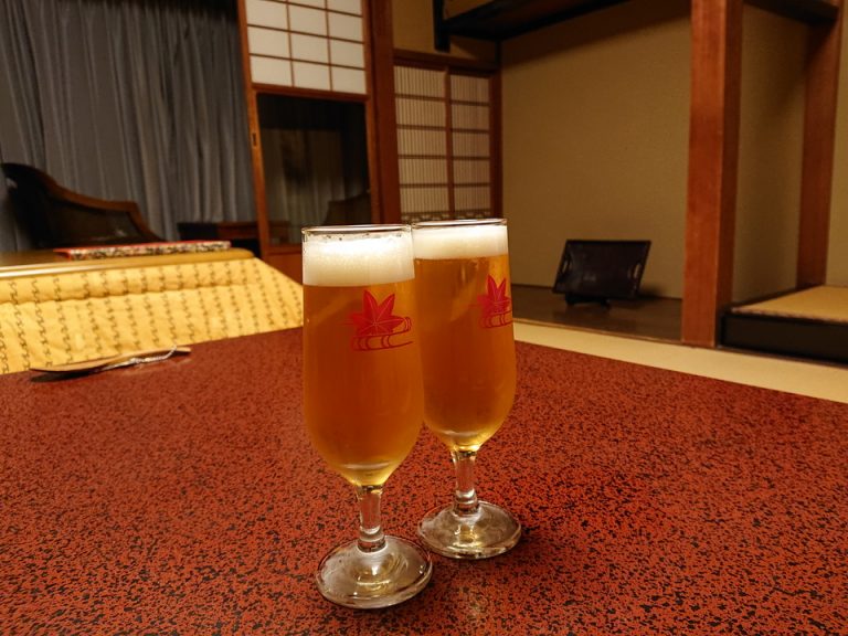 夕食前の乾杯生ビール