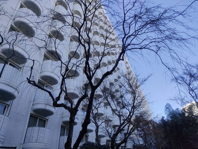 建物(日本庭園から)