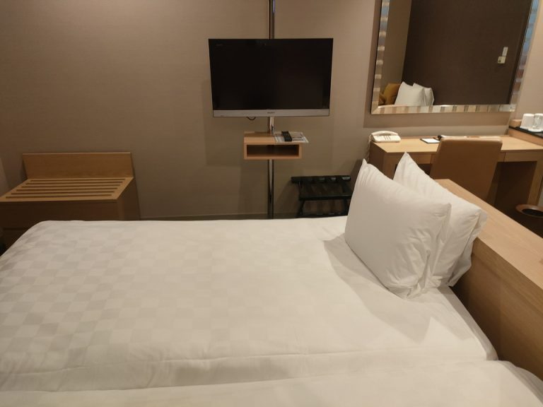 客室(ベッドからTV)