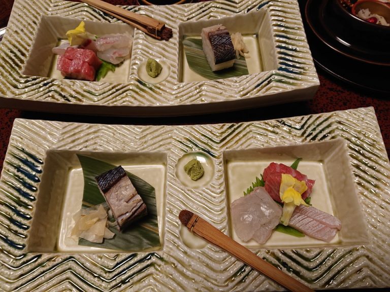 夕食2お刺身と