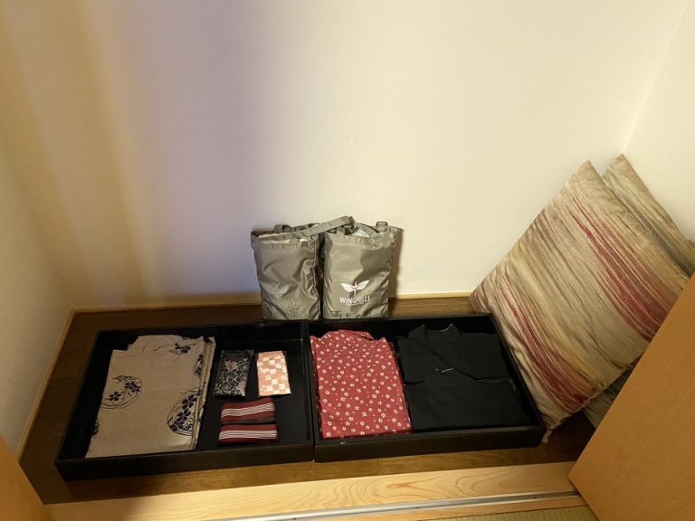 浴衣だけでなく作務衣がある点が良かった