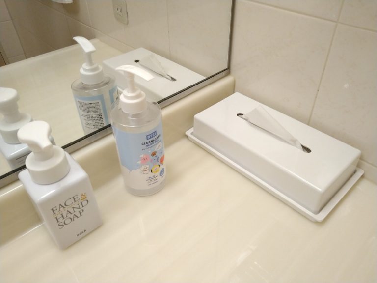 洗面台にもアルコールジェル