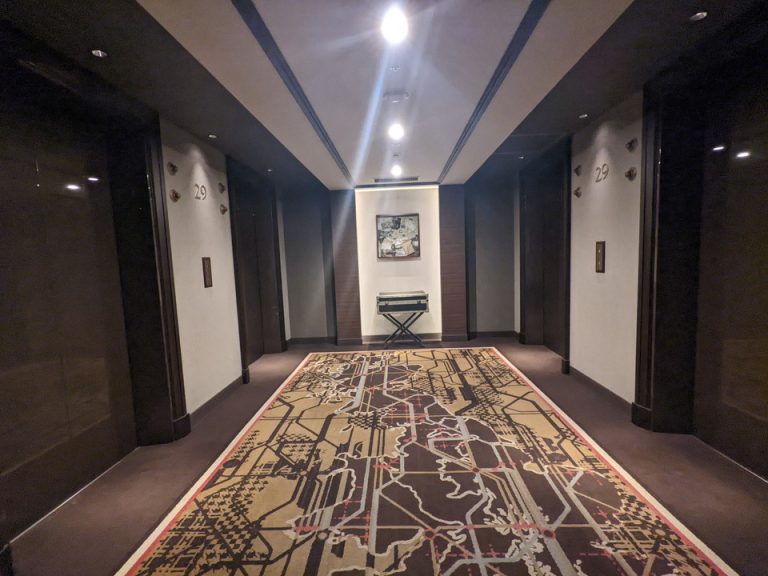 客室階エレベーターホール(1)