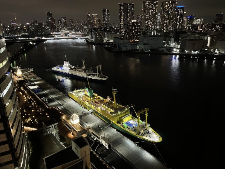 客室からの夜景