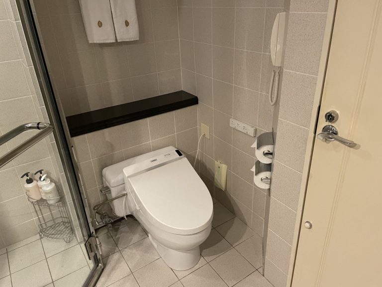 シャワールーム内にあるトイレ