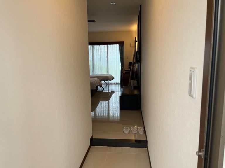 玄関から入って部屋方面