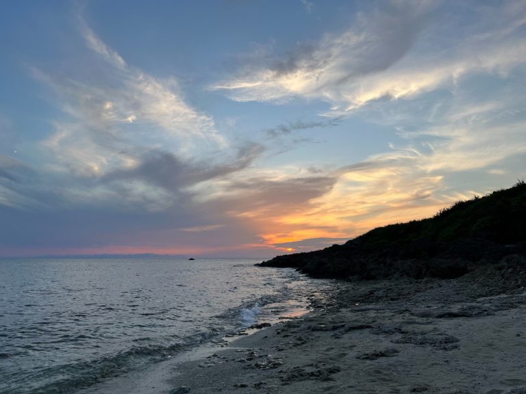 ホテル近くビーチサンセット