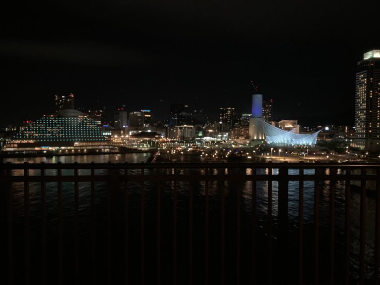 バルコニーから見た夜景