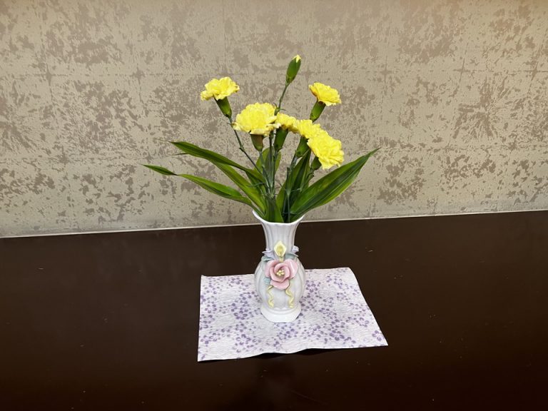 4F客室フロア廊下飾り花(2)