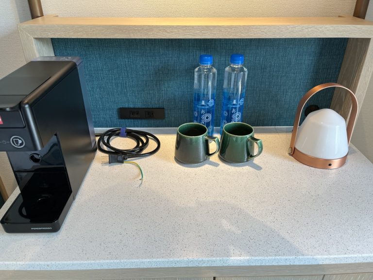 すっきりとしたティーコーナー