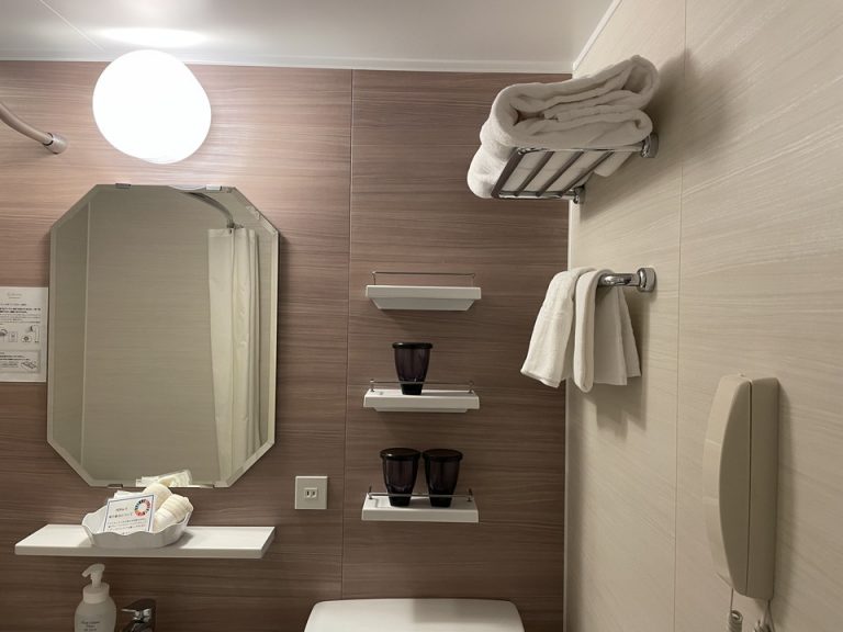 洗面台とタオル類