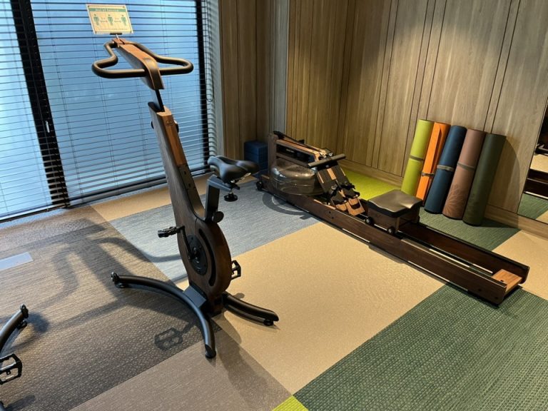 マシーンもウッド調でおしゃれ