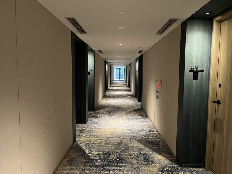 隣の棟へのアクセスも良い廊下