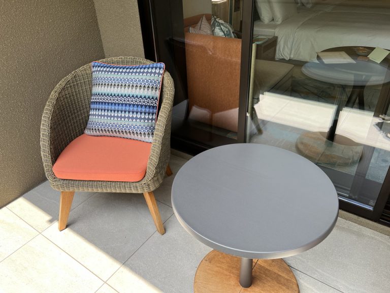 雨が降った後も不快感の無かったチェア