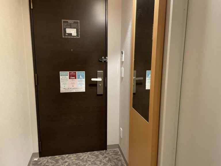 客室ドア内観