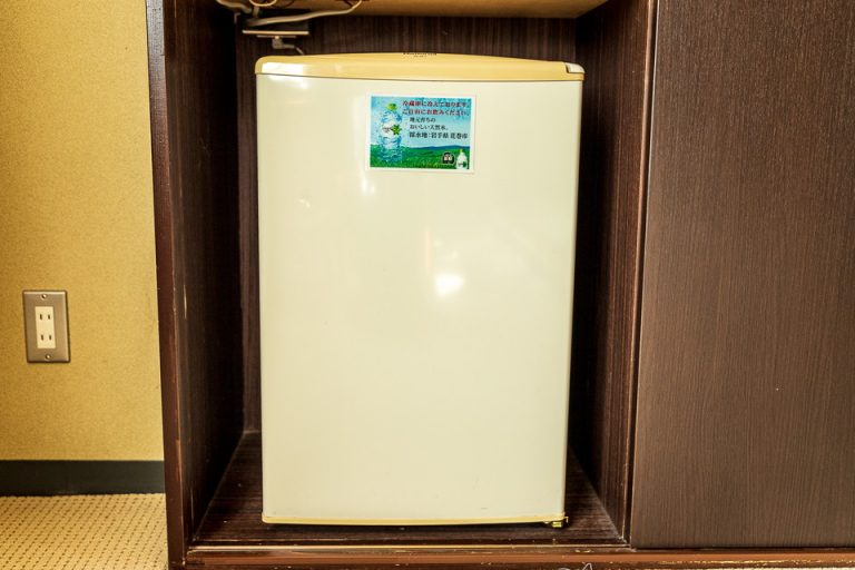 冷蔵庫は小型です