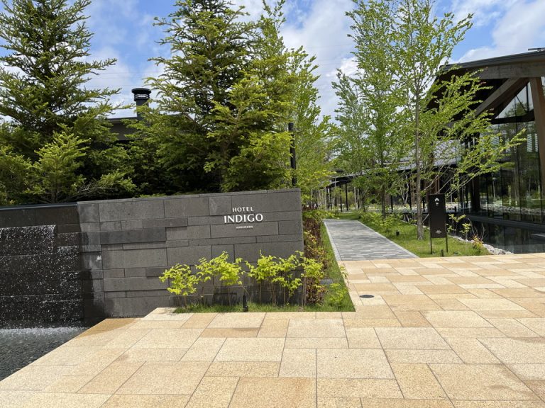 エントランス周りが水にあふれた作り