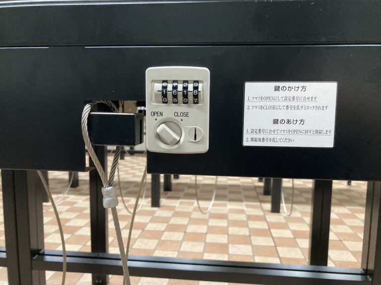 番号式の鍵です