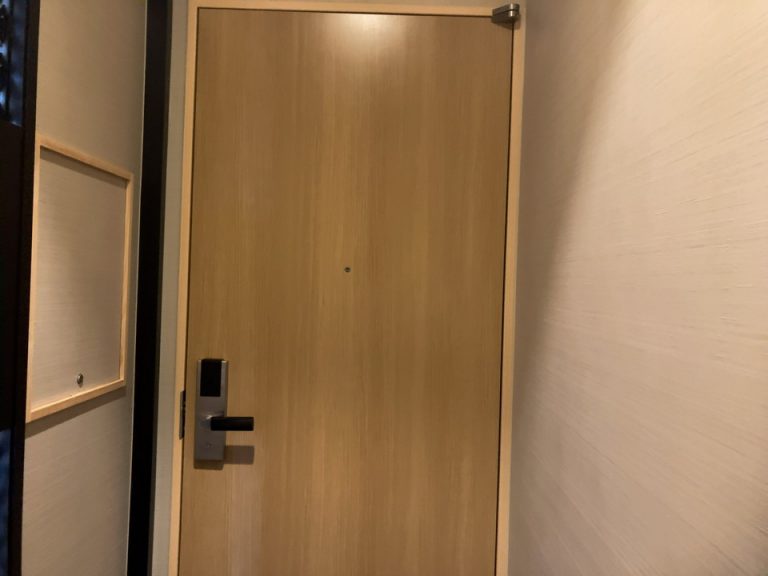 客室入口二重ドア外側