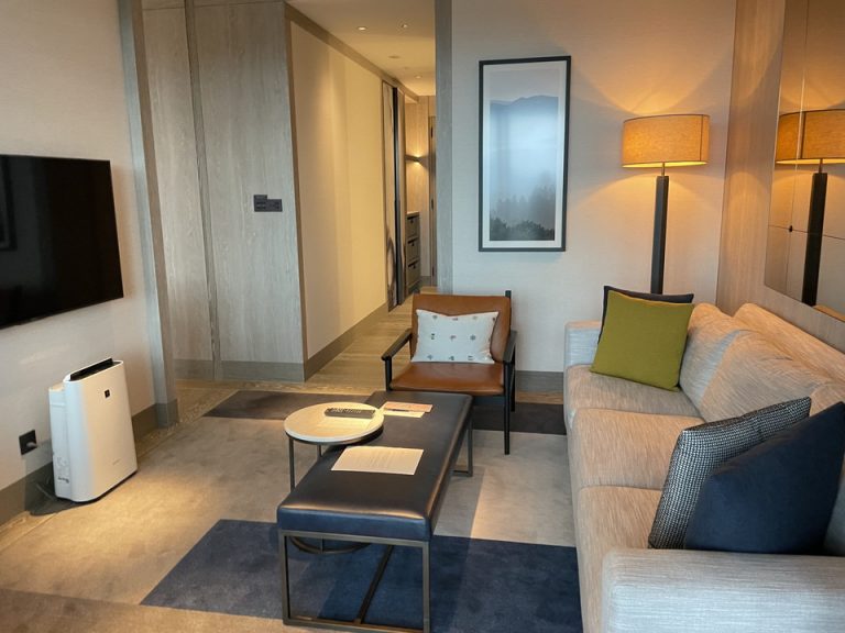 ダイニングルーム側から見たリビングルーム