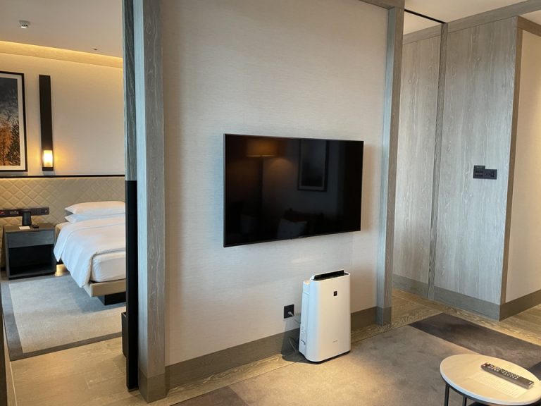 リビングソファから見たテレビ