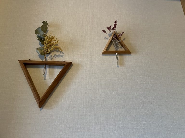 壁_ドライフラワー