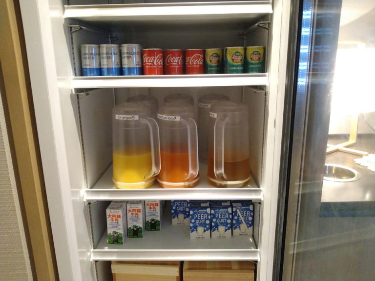 ゲストラウンジのフリードリンク