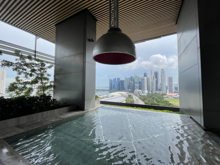 プールからの景色