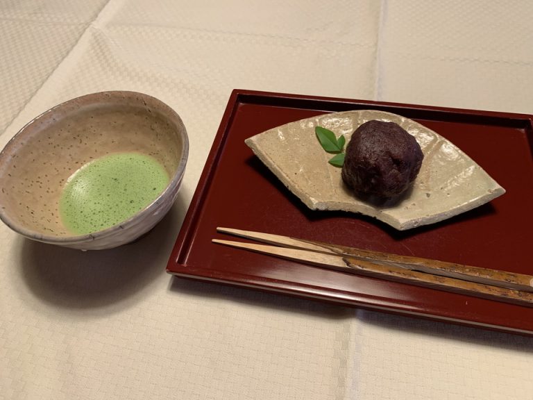 ウェルカムドリンク・おはぎ