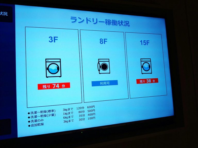 ランドリー稼働状況