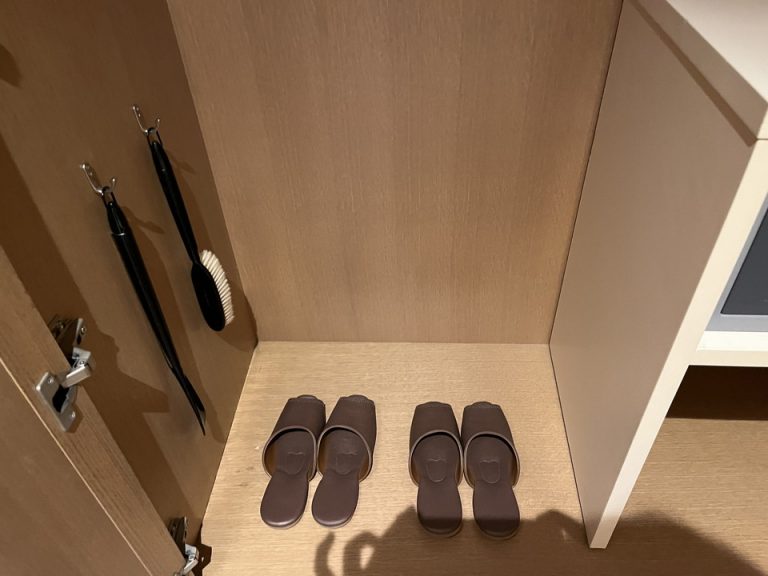 クローゼット内部、かなり広々でした。