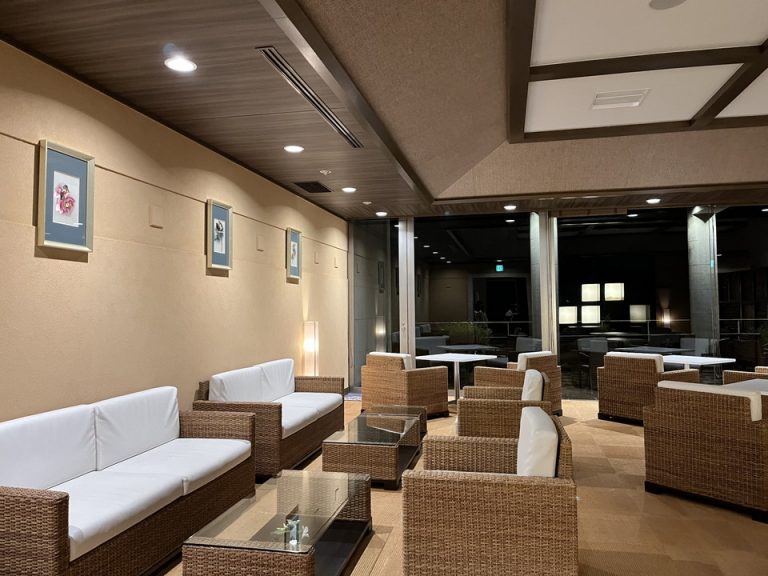 大浴場横に休憩スペースがありました。