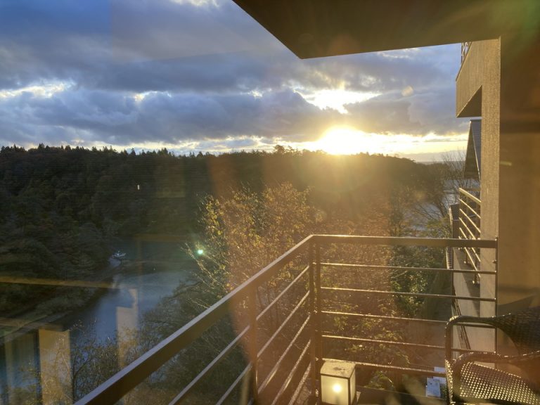 部屋からの眺望(朝)