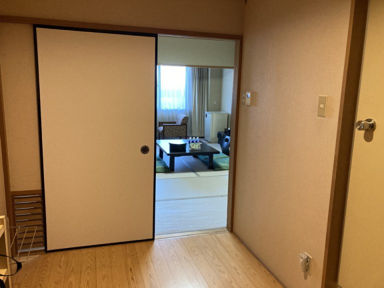 客室ドア側から見た部屋全体