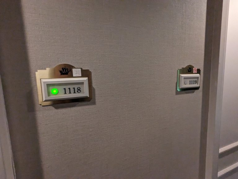 客室在室中ランプ