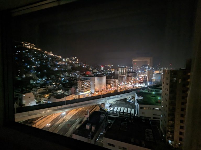 部屋からの眺望夜
