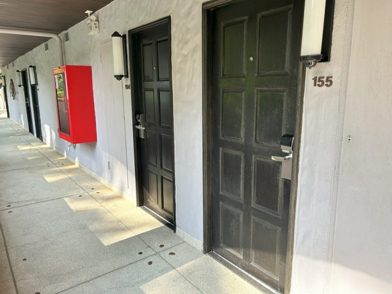 客室入口付近廊下