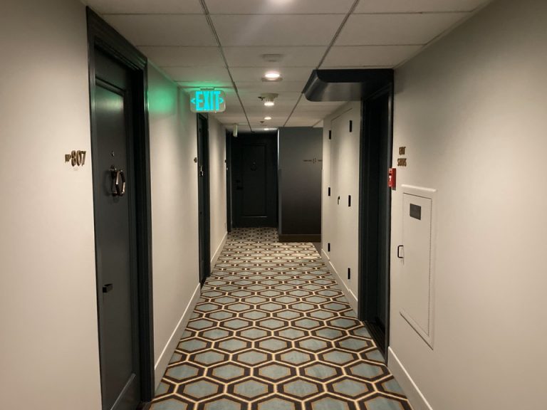 客室入口付近廊下