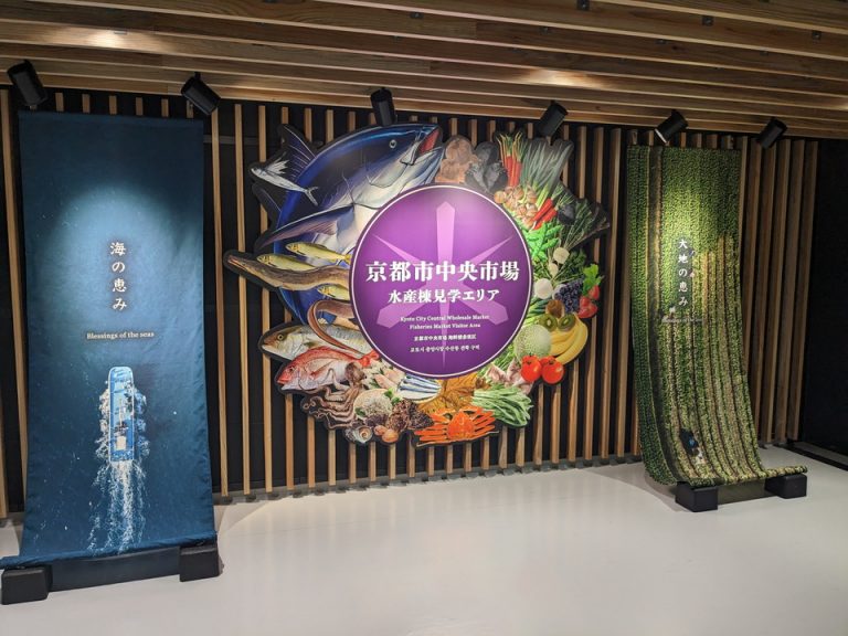 京都市中央市場水産棟見学エリア