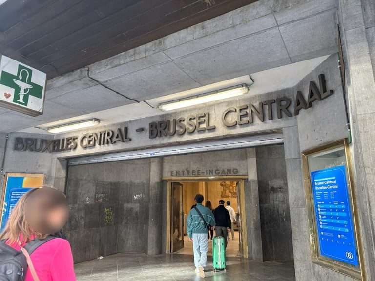 その他 ブリュッセル中央駅 ブリュッセルから地方に行く際に利用できるブリュッセル中央駅まで徒歩9分程度でした。