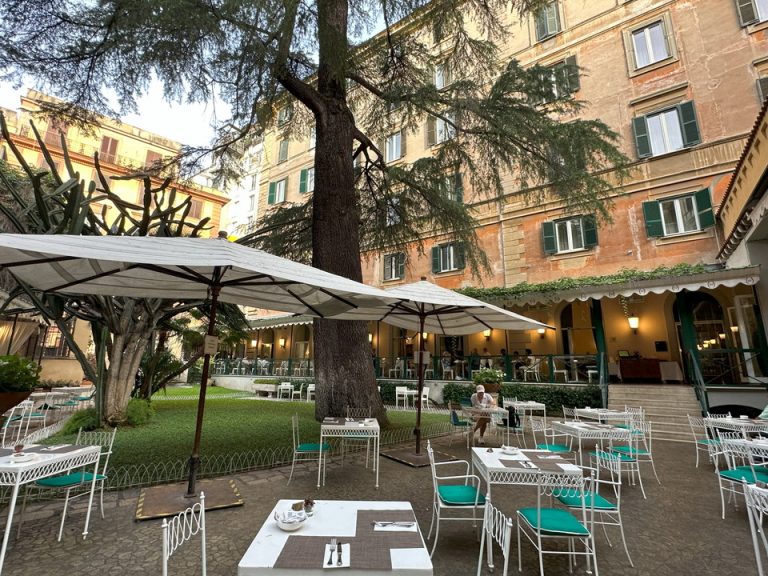 朝食会場テラス