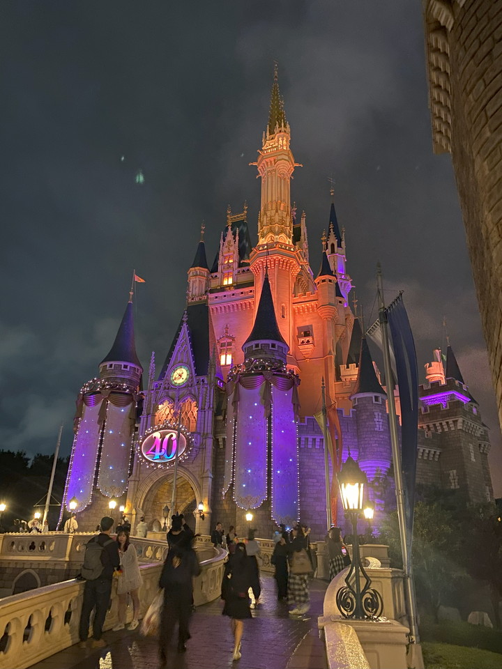 夜のディズニーランド