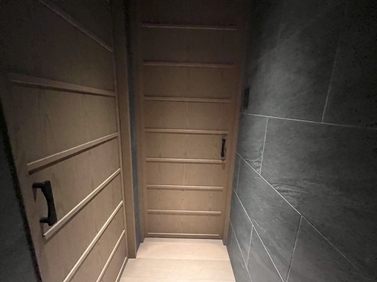 入り口からのお部屋とトイレの扉